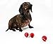 Midlee MINI Dog Tennis Balls, Red, 1.5