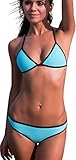 Imilan Bright Diving Suit Material-neoprene Bikini Set Swimsuit Swimwear