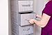 Adorn Home Essentials| Hanging Fabric Closet Shelf Organizer with Drawers| 6-Tier, Inst-Shelf Organizer Set| (GRAY)