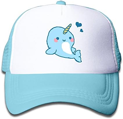 Baby Narwhals Graphic Print Kids Mesh Sports Trucker Hats
