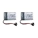 U839 Spare Part 2pcs 3.7v 150mAh Batteries with 1 USB Charger Cable for UDI RC U839 Nano Quadcopter