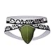 Two Pairs of Men’s Cotton Jockstraps, (M, Green)