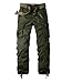 AKARMY Men's Casual Cargo Pants Military Army Camo Pants Combat Work Pants with 8 Pockets Military Green 36
