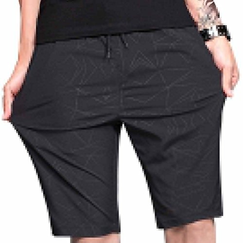 LTIFONE Mens Shorts Gym Training Bodybuilding Exercise Shorts Lightweight Quick Dry Spandex Mens Active Workout Shorts Athletic Summer Shorts(Black,M)