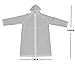 ShoppeWatch Reusable Rain Poncho Adults Plastic Raincoat Drawstring Hood 2 PACK