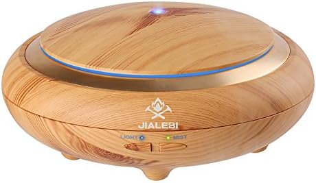 Aroma Essential Oil Diffuser 150ml, Wood Grain BPA Free Ultrasonic Cool Mist Humidifier with Color Changing Mist Mode Adjustment Waterless Auto off for Home Office Bedroom Living Room Bedroom
