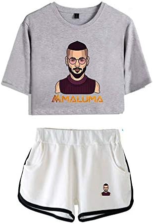 Jonail Singer Maluma Wears A Stylish Casual Outfit with Crop Short T Shorts Around The Edges A Grey M
