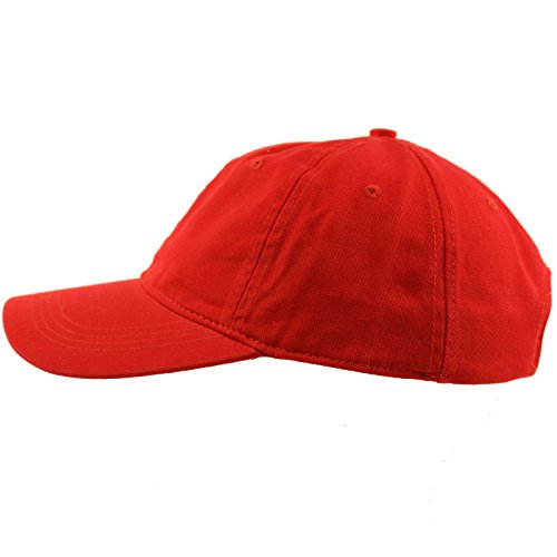 Everyday Unisex Cotton Dad Hat Plain Blank Baseball Adjustable Ball Cap Red