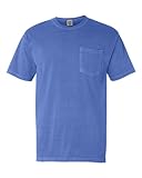 Comfort Colors Mens Pigment-Dyed Shirt 6030 - X-Large - Flo Blue