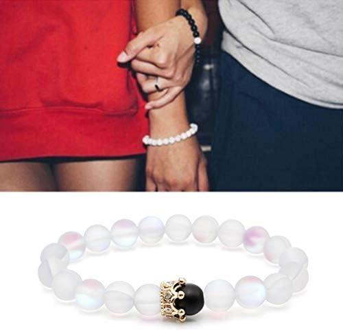 WESEEDOO Crown Bracelet Volcanic Lava Stone Opal Beads Bracelet Women Bracelet Jewelry