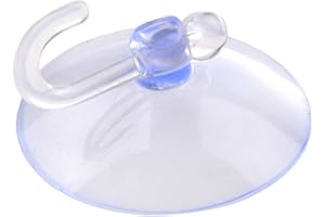 Générique No Trace Suction Cup with Suction Hook Reusable Plastic Vacuum Hooks for Kitchen Windows Cabinets Use 1 Pieces Tran