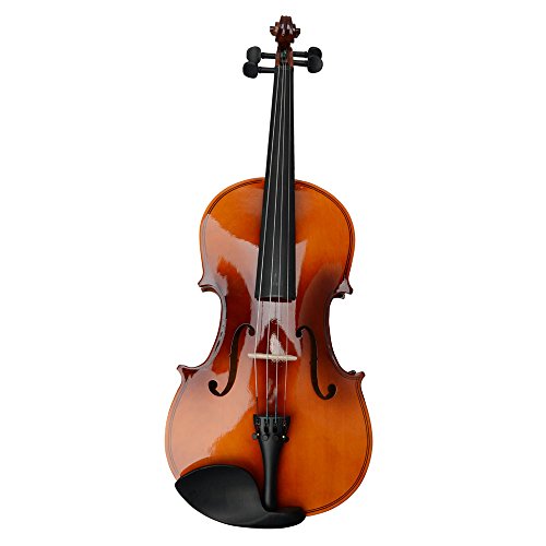 VIPITH 15" Acoustic Viola Case Bow Rosin Brown Include an Acoustic Viola, case, Bow and Rosin in a Pack