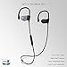 SOUL WIT Bluetooth 4.1 Sports Headphones Wireless in Ear Earphones IPX4 Waterproof Sweatproof Running Earbuds Stainless Steel Silicone Ear Hooks Compatible with iOS and Android for Gym Workout