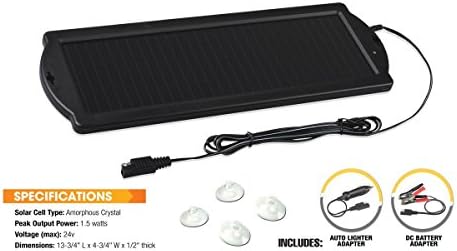 New Eco-Friendly Magnum Power 1.5 Watt Solar Battery Charger for Charge of any Car, Truck, Marine or RV 12 volt Battery or Tools