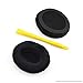 Geekria Comfort Velour Replacement Ear Pads for Sennheiser Momentum On-Ear, Momentum 2.0, HD1 On-Ear Headphones Ear Cushions, Repair Parts with Video Guide (Black)