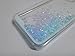 Glitter Case for iPhone 5s,Turpro Hard Transparent Clear Creative Funny 3D Quicksand Liquid Flowing Sparkles Shinny Glitter Bling Case Cover with Love Hearts for iPhone 5 5S (Blue)