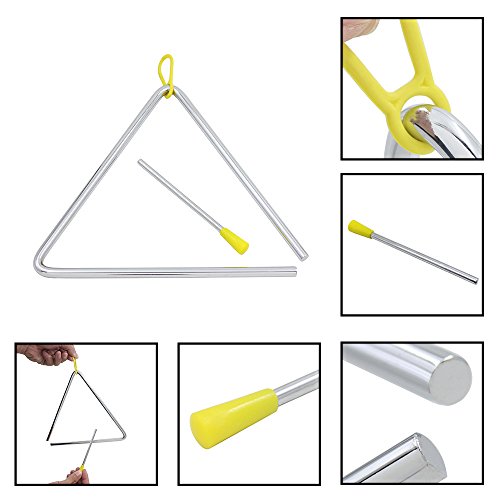 WINGONEER Musical Steel Triangle with Striker - 6 inch - Thumbnail 5