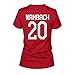FreshRags Abby Wambach 20 US Women's Soccer Fan JR Fit Ladies sided T-Shirt