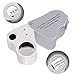 Beemoon Jewelry Magnifier, 30 X 60X Illuminated Jewelry Loupe for Gems Jewelry Rocks Stamps Coins Watches Antiques Models Photos