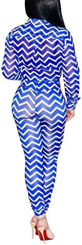 Besporter 2017 New Women's Sexy Ripple Jumpsuits Hot Plus Size Romper Two-Piece Dress for Party (Blue M)