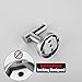 JQK Bathroom Towel Hook Brushed, Coat Robe Clothes Bath Wall Hooks for Kitchen Garage SUS 304 Stainless Steel Thick 0.8mm, 2 Pack Brushed Steel, TH100-BN-P2