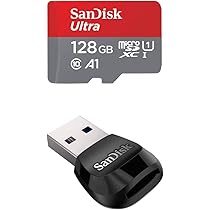 Amazon.com: SanDisk 128GB Ultra microSDXC UHS-I Memory Card with 