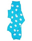 juDanzy turquoise polka dot baby leg warmers for boy or girl