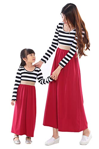 burgundy mommy and me dress Mommy and Me gowns