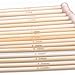Ostart 18 Sizes 10'' (25cm) Single Pointed Bamboo Knitting Needles Set Kit (2.0mm - 10.0mm)