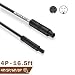Backup Camera Extension Cable,4 Pin 16.5Ft Dash Cam Cord Car Dash Camera Rear View Camera Cord Wires (5P 6P 8P Dash Cam Cord Search YQMAJIM)