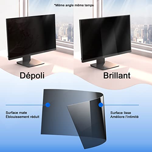 Mamol - Privacy Filter 23.8 inch Laptop Screen Protector 23.8 Inch PC Screen Protector 16:9 Widescreen Computer Monitor