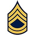 JS Artworks United States Army Sergeant First Class SFC E-7 Rank Insignia Vinyl Sticker Decal