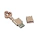 CHUYI Novelty and Cute Violin Shape Design 128GB USB 2.0 Flash Drive Pen Drive Memory Stick Storage Cool Thumb Drive U Disk Gift (Brown - 1 Pack)