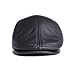 VEMOLLA Men's Real Cowhide Leather Beret Hunting Cap Beanie Trucker Cap Mens Sports Hat