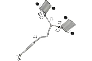 Exhaust Resonator Y-Pipe and Pair of Muffler Kit Compatible for 2009-2013 Subaru Forester 2.5L | 2008-2011 Subaru Impreza 2.5L | Northeastern Exhaust | Includes Gaskets, Clamps, Hangers, and Bolt kit