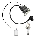 Butom Ignition Coil Module With Fuel Filter Spark Plug For Husqvarna 51 51EPA 61 55 Rancher EPA 55EPA 55EU1 268 272 272XP Poulan PP415 PP425 PP505 Gas Chainsaw