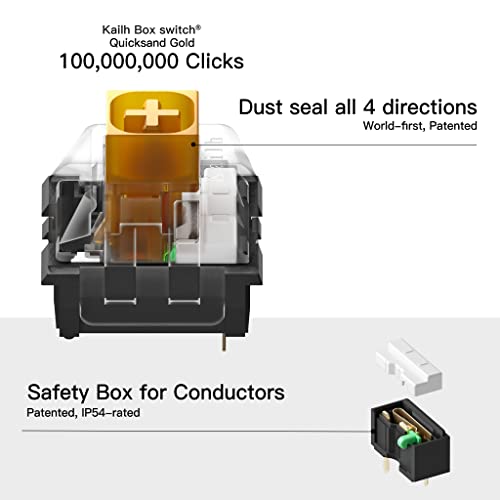 HEXGEARS X3 TKL Wireless Mechanical Keyboard with Gold Kailh Box