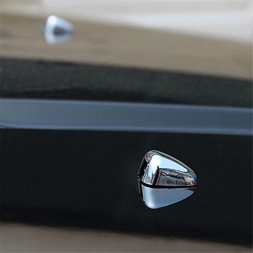 FMtoppeak Silver 2pcs Front Windshield Washer Wiper Spray Nozzle Trim Cover for 2007-2016 Jeep Compass/Patriot/Grand Cherokee/Cherokee