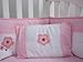 SoHo Love Birds Story Baby Crib Nursery Bedding Set 13 pcs included Diaper Bag with Accessories