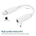 Headphone Adaptor for Phone Adaptor to 3.5mm Converter Earphone Adaptor for Phone 7/7 Plus Accessories Headphone Cable Splitter Audio Jack Headphone Cable Earbud Adapter Support iOS (white2)thumb 3