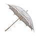 Coxeer Handmade Umbrellas for Bridal Bridesmaid Wedding Decoration, Beige