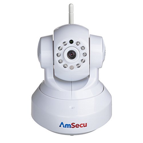 AmSecu IPT-37W White Cloud IP camera, Plug & Play, HD Video Monitoring, 720P with Two Way Audio and SD Card Slot