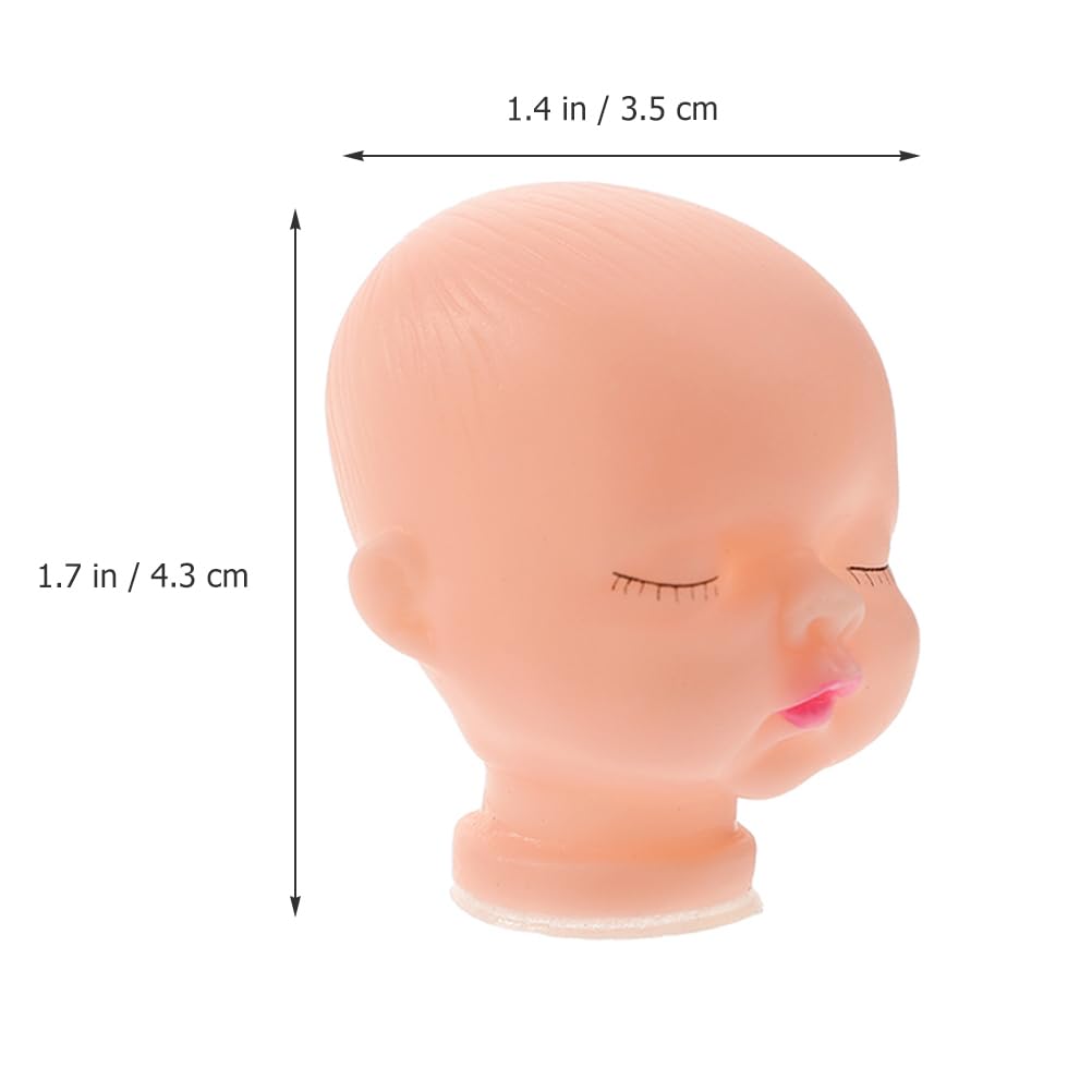 jojofuny 20pcs Vinyl Doll Heads for Crafts 1/6 Doll Doll Repainting Practice Makeup DIY Baby Mannequin Doll Heads for Baby Shower