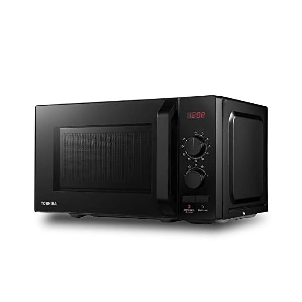 Toshiba-800-w-20-L-Microwave-Oven-with-8-Auto-Menus-5-Power-Levels-Mute-Function-and-LED-Cavity-Light-Black-MW2-AM20PFBK Toshiba 800w 20L Microwave Oven with 8 Auto Menus, 5 Power Levels, Mute Function, and LED Cavity Light - Black - MW2…
