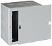 BUD Industries JB-3955-KO Steel NEMA 1 Sheet Metal Junction Box with Knockout and Lift-Off Screw Cover, 6" Width x 6" Height x 4" Depth, Gray Finish