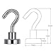 EVISWIY Strong Magnetic Hooks Refrigerator for Hanging Keys Grill Tools Heavy Duty Small Neodymium Magnets Hooks Hangers for Cruise Cabins Fridge Classroom Kitchen Office Garage 25 Pack