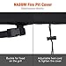 NASUM Fire Pit Cover Round 36x36 Inch Waterproof 420D Heavy Duty Round Patio Fire Bowl Cover Round Firepit Cover with Thick PVC Coating - Black