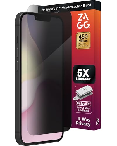 ZAGG Privacy XTR Screen Protector for iPhone 17e/ 16e/ 14/13/ 13 Pro - 4-Way Pr…