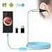 Otoscope, 2 in 1 USB Ear Inspection Camera with 6 Adjustable LED Lights for Android Device