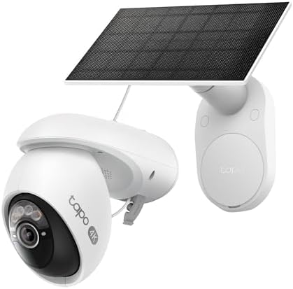 C660 Kit - Cámara Vigilancia WiFi Exterior 360º, Panel Solar, 4K 8MP